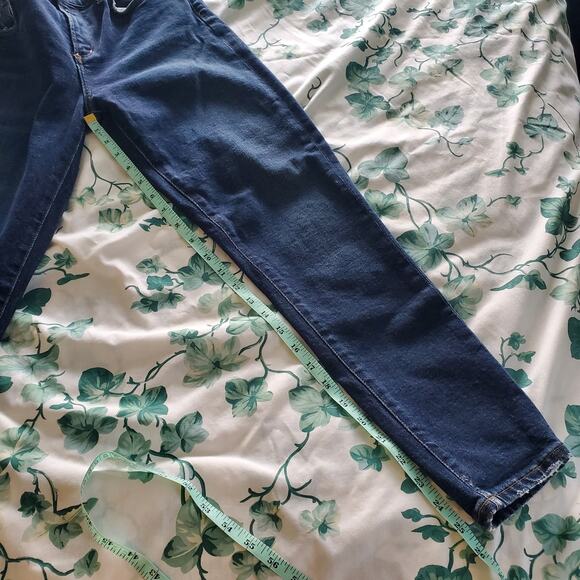 AGOLDE Sophie Mid Rise Skinny Dark Wash Blue Jeans Cabana Wash Size 26 Women's - Picture 12 of 16